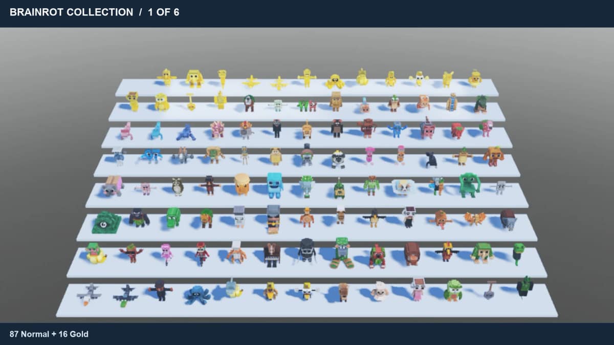 Brainrot Model Collection: 617 Models & Variants, image 1 of 7