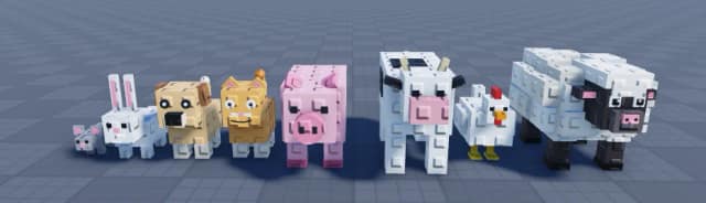 Farm Animals Pack (8 animals)